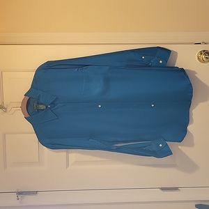 RALPH LAUREN Silk Shirt Size 12